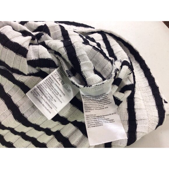 H&M Stripe Maxi Dress Nautical Womens Small - Picture 11 of 11